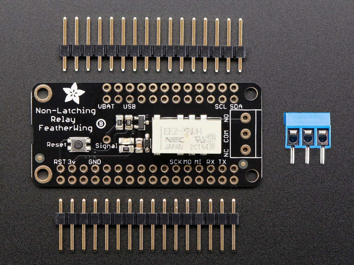 Adafruit Non-Latching Mini Relay FeatherWing - The Pi Hut