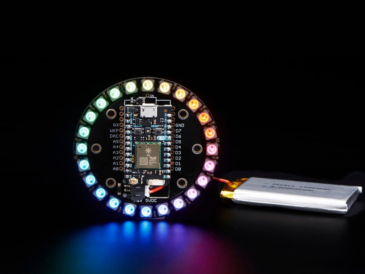 Adafruit Particle/Spark NeoPixel Ring Kit - 24 NeoPixels - The Pi Hut