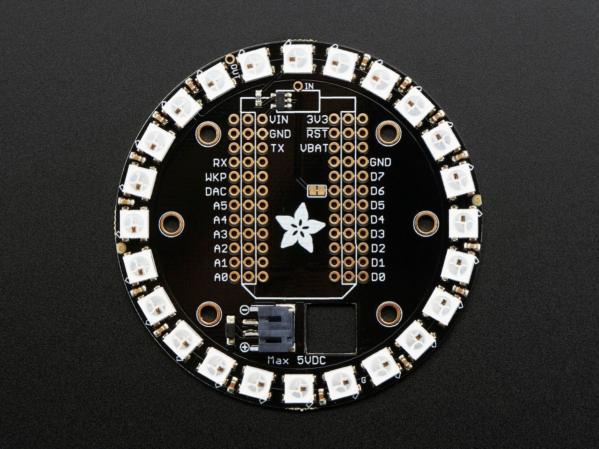 Adafruit Particle/Spark NeoPixel Ring Kit - 24 NeoPixels - The Pi Hut