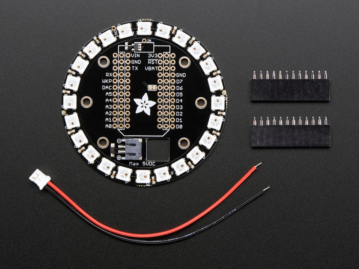 Adafruit Particle/Spark NeoPixel Ring Kit - 24 NeoPixels - The Pi Hut