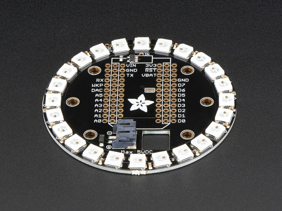 Adafruit Particle/Spark NeoPixel Ring Kit - 24 NeoPixels - The Pi Hut