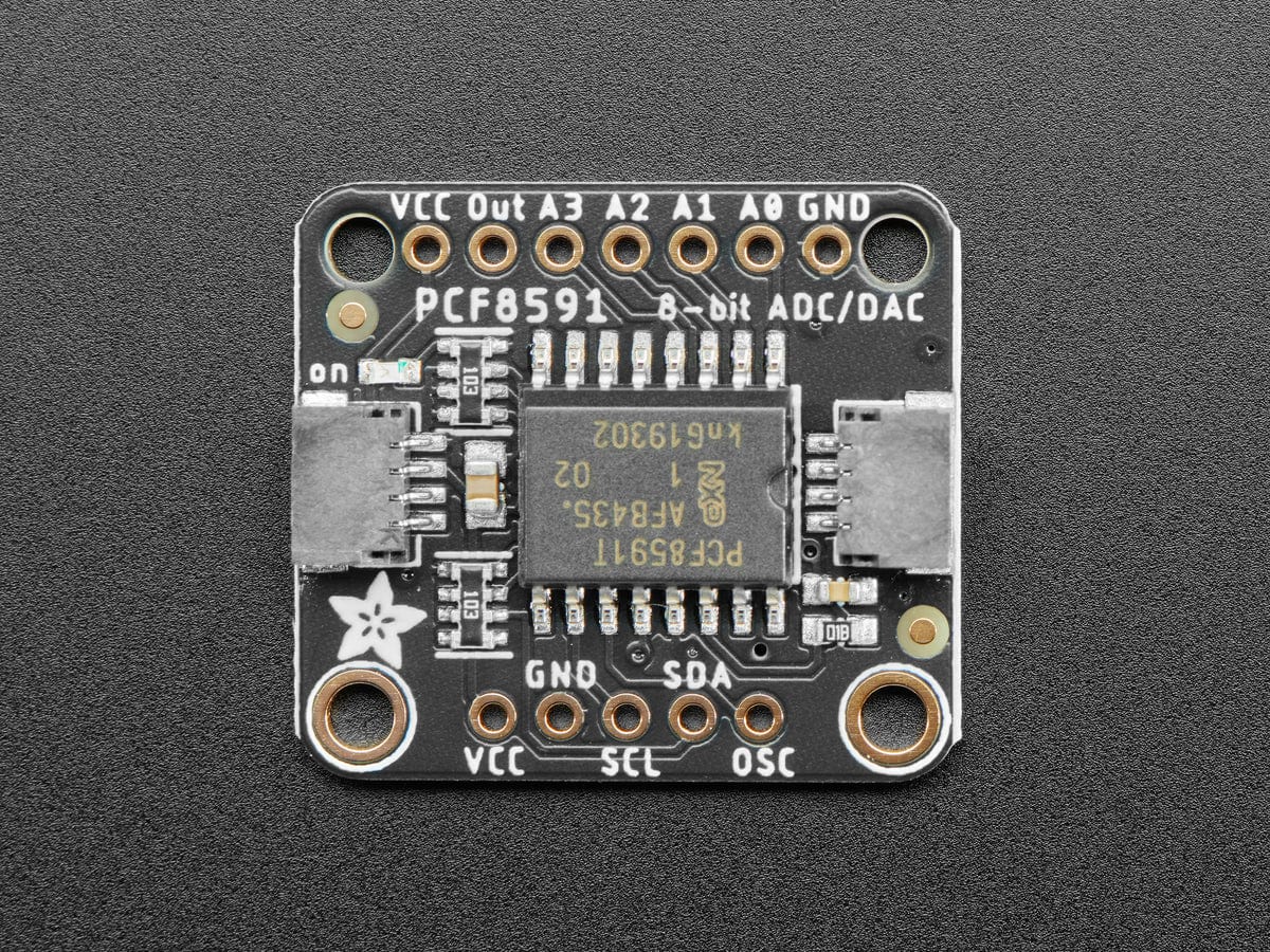 Adafruit PCF8591 Quad 8-bit ADC + 8-bit DAC - STEMMA QT / Qwiic - The Pi Hut