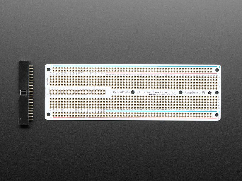 Breadboard Kit Raspberry Pi Adafruit Perma-Proto 40-Pin Raspberry Pi Breadboard PCB Kit (with 2x20 ...