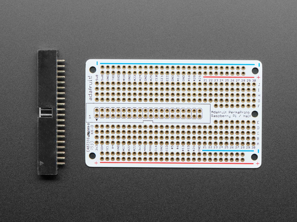 Adafruit Perma-Proto 40-Pin Raspberry Pi Half-Size PCB Kit - The Pi Hut