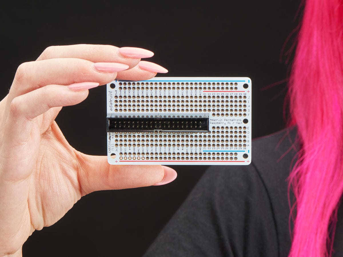 Adafruit Perma-Proto 40-Pin Raspberry Pi Half-Size PCB Kit - The Pi Hut