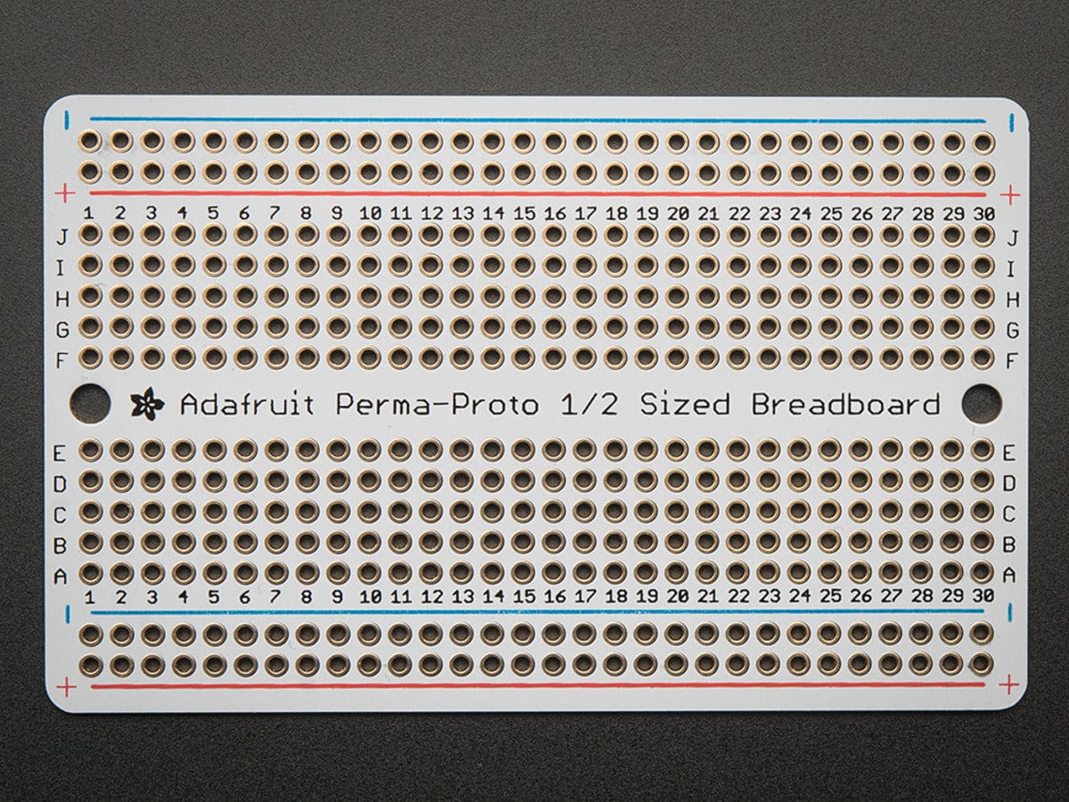 Adafruit Perma-Proto Half-sized Breadboard PCB - 3 Pack! - The Pi Hut