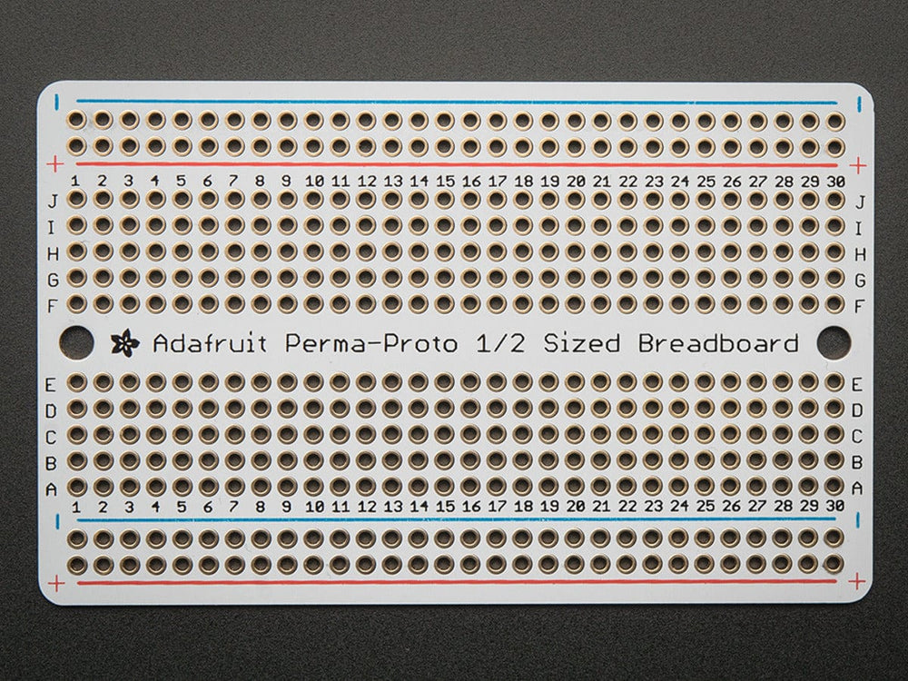 Adafruit Perma-Proto Half-sized Breadboard PCB - 3 Pack! - The Pi Hut