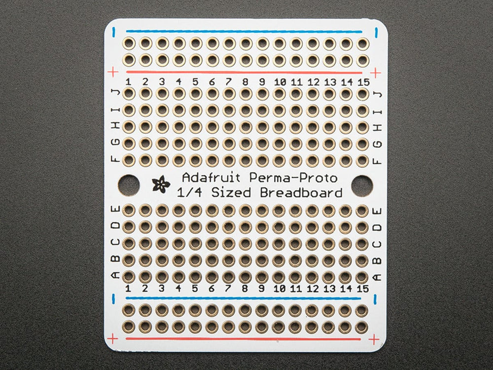 Adafruit Perma-Proto Quarter-sized Breadboard PCB - 3 Pack! - The Pi Hut