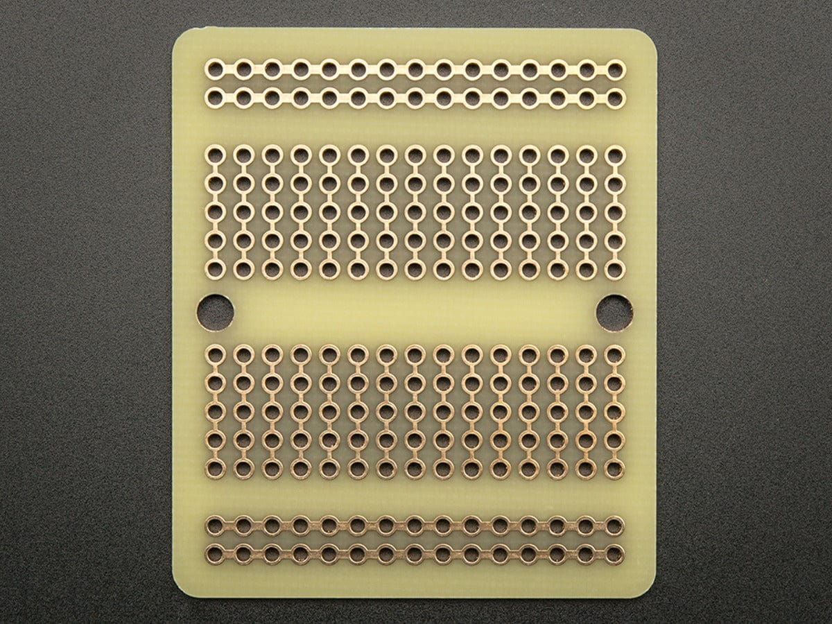 Adafruit Perma-Proto Quarter-sized Breadboard PCB - 3 Pack! - The Pi Hut