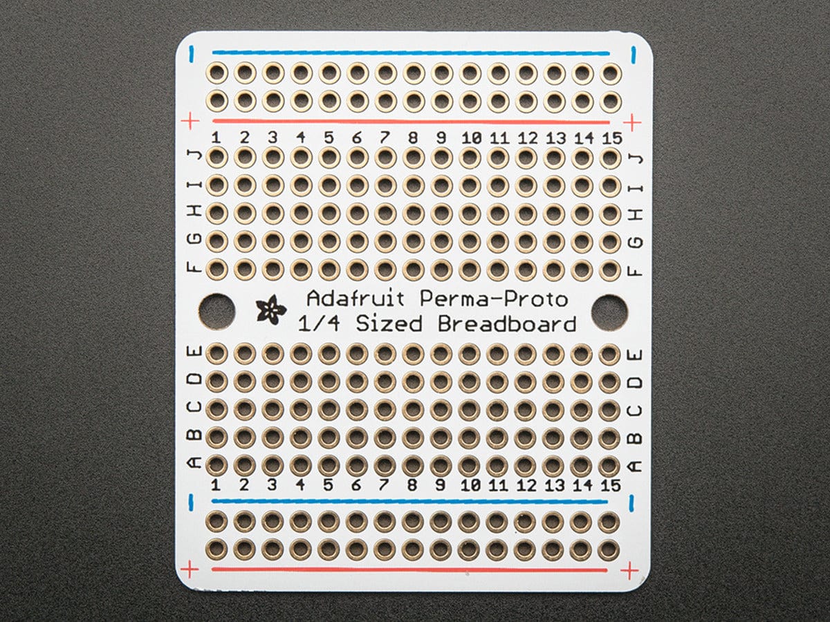 Adafruit Perma-Proto Quarter-sized Breadboard PCB - Single - The Pi Hut