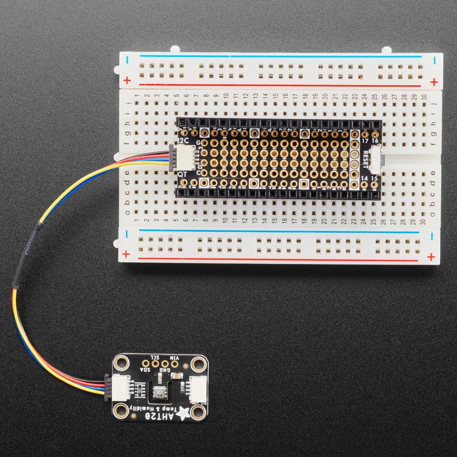Adafruit PiCowbell Proto for Pico - Reset Button & STEMMA QT - The Pi Hut