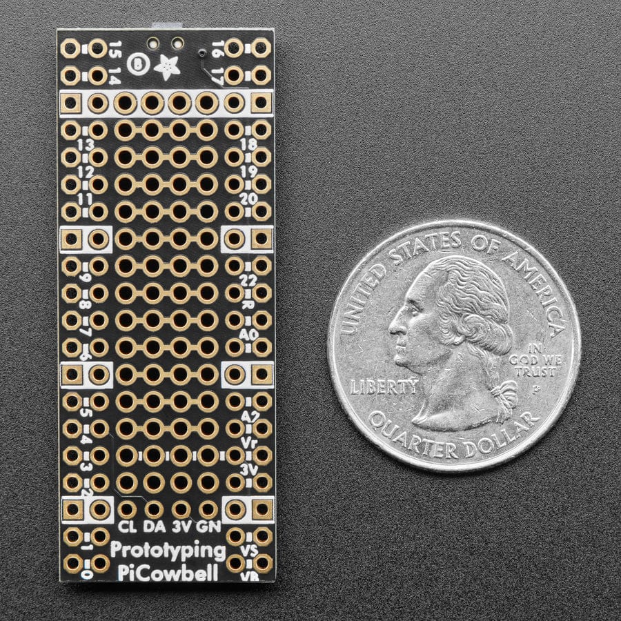 Adafruit PiCowbell Proto for Pico - Reset Button & STEMMA QT - The Pi Hut
