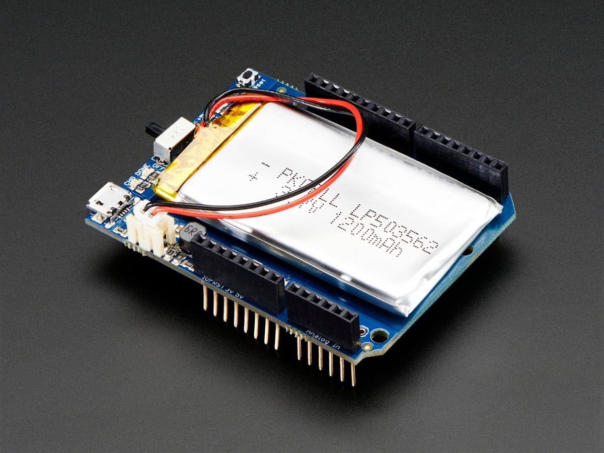 Adafruit PowerBoost 500 Shield - Rechargeable 5V Power Shield - The Pi Hut