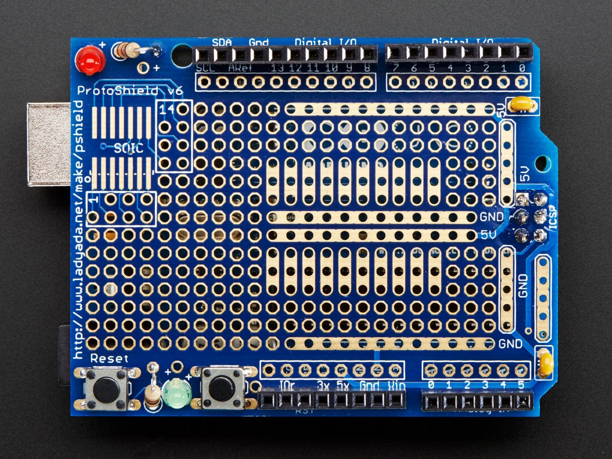 Adafruit Proto Shield for Arduino Unassembled Kit - Stackable - The Pi Hut