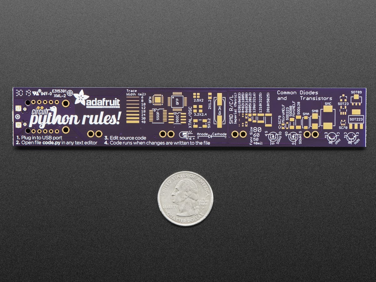 Adafruit PyRuler - Engineer Reference Ruler with CircuitPython - The Pi Hut