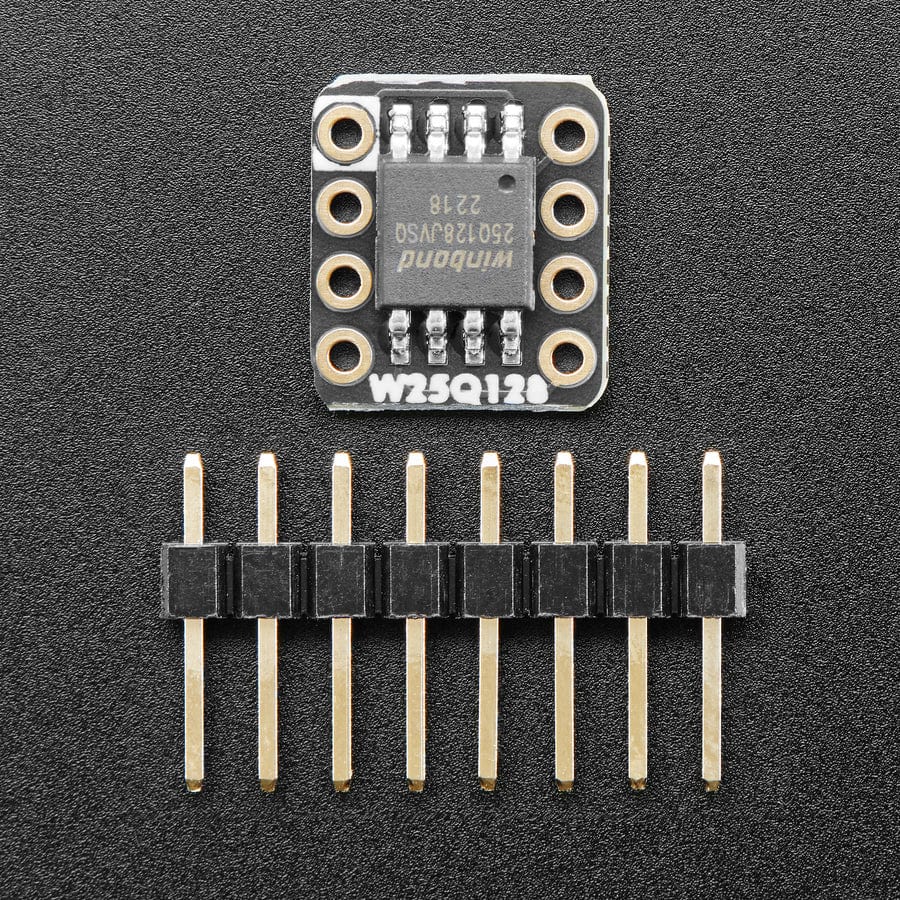 Adafruit QSPI DIP Breakout Board - W25Q128 - 128 MBit 16 MByte - W25Q128JVSSIQ - The Pi Hut