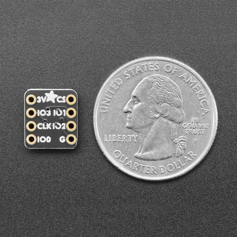 Adafruit QSPI DIP Breakout Board - W25Q128 - 128 MBit 16 MByte ...