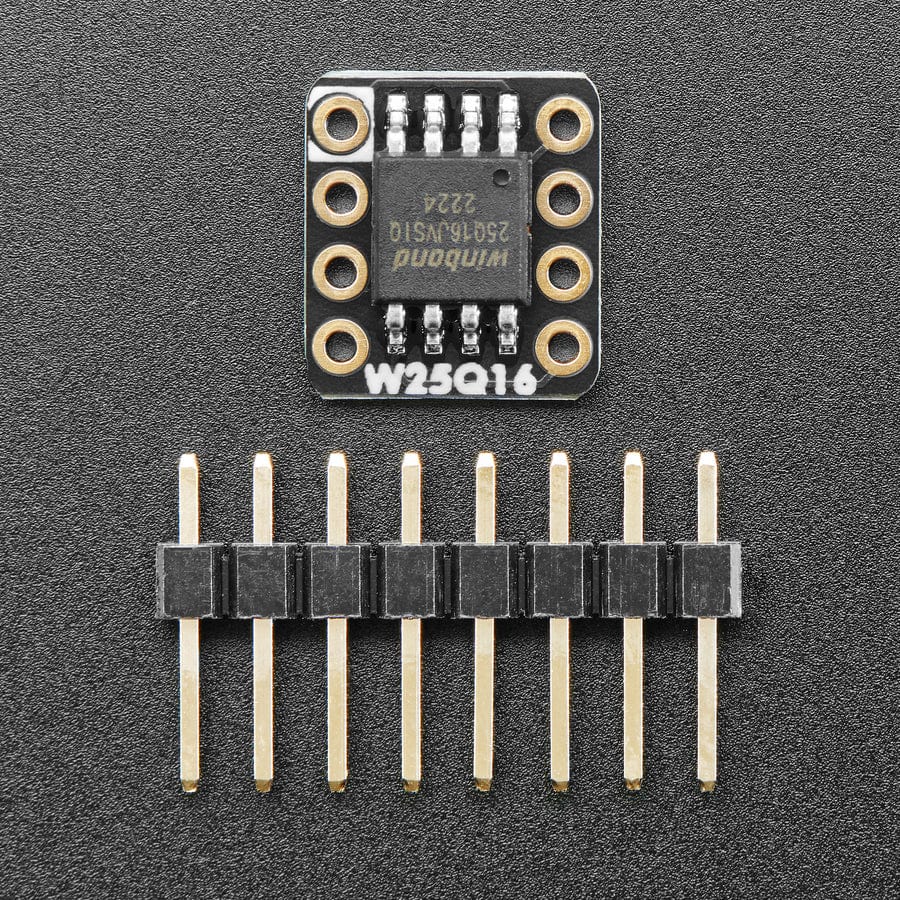 Adafruit QSPI DIP Breakout Board - W25Q16 - 16 MBit 2 MByte - W25Q16JVSSIQ - The Pi Hut