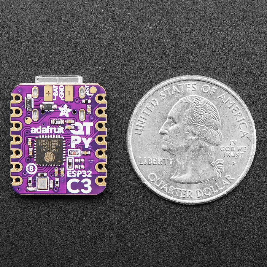 Adafruit QT Py ESP32-C3 WiFi Dev Board with STEMMA QT - The Pi Hut