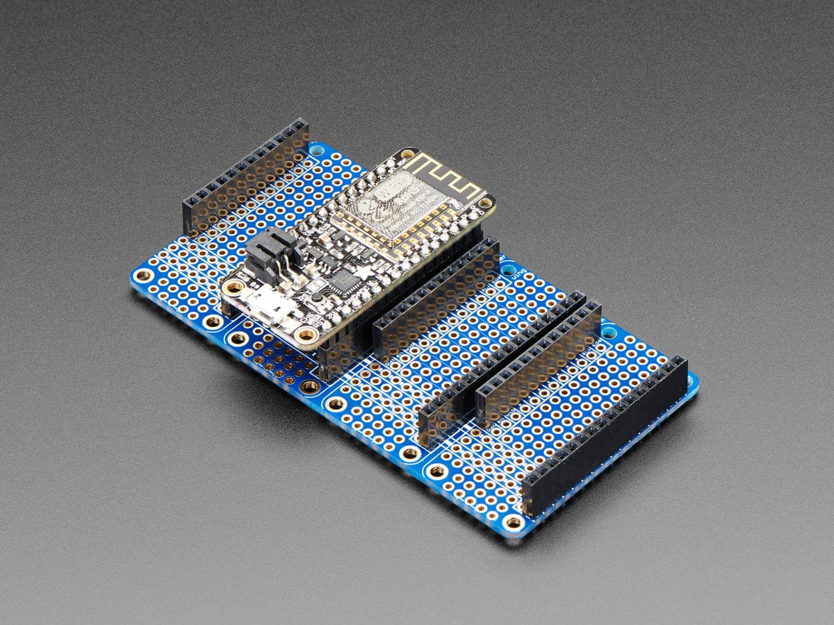 Adafruit Quad Side-By-Side FeatherWing Kit with Headers - The Pi Hut