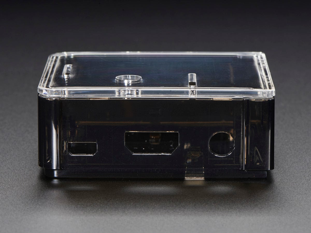 Adafruit Raspberry Pi A+ Case - Smoke Base w/ Clear Top - The Pi Hut