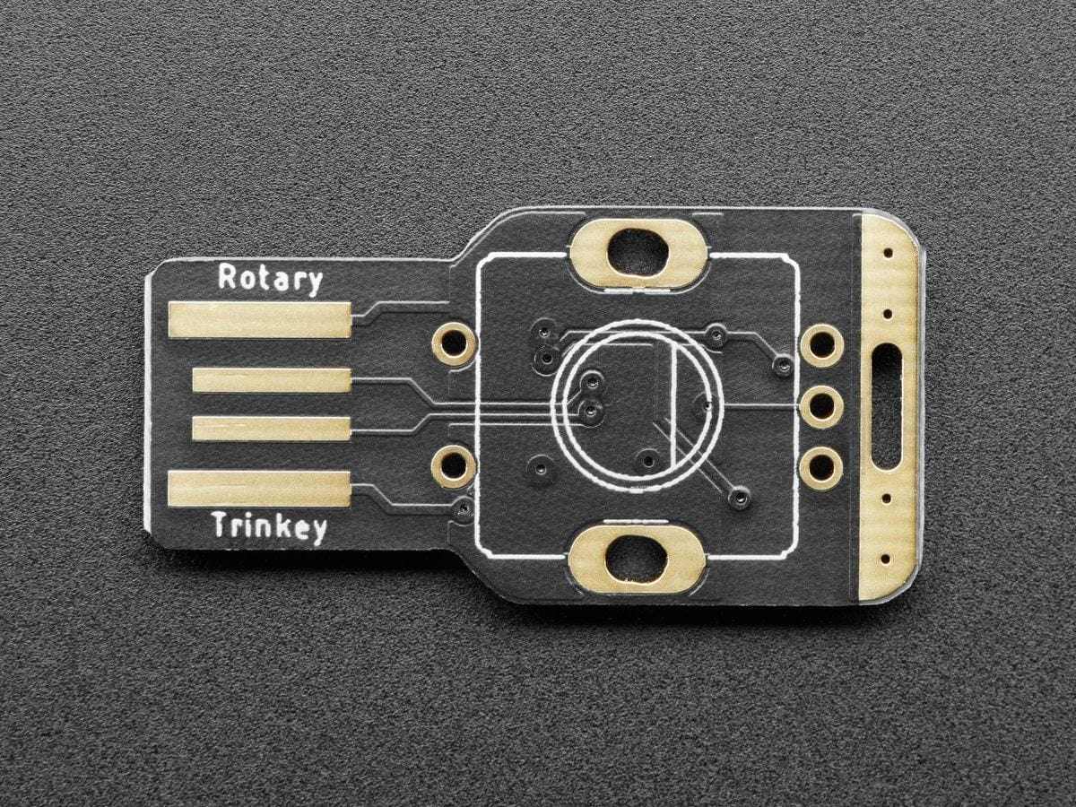 Adafruit Rotary Trinkey - USB NeoPixel Rotary Encoder - The Pi Hut