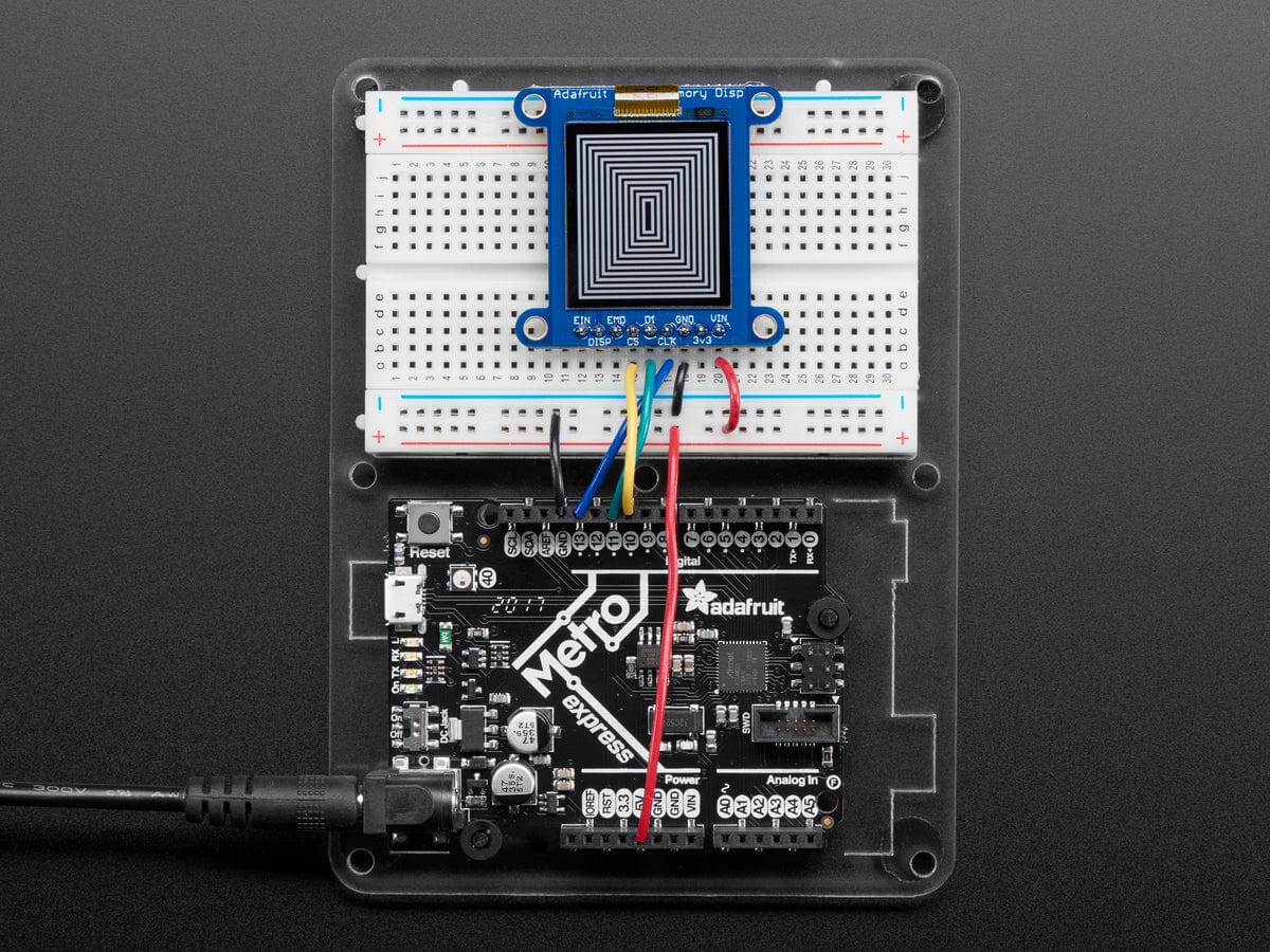 Adafruit SHARP Memory Display Breakout - 1.3" 168x144 Monochrome - The Pi Hut