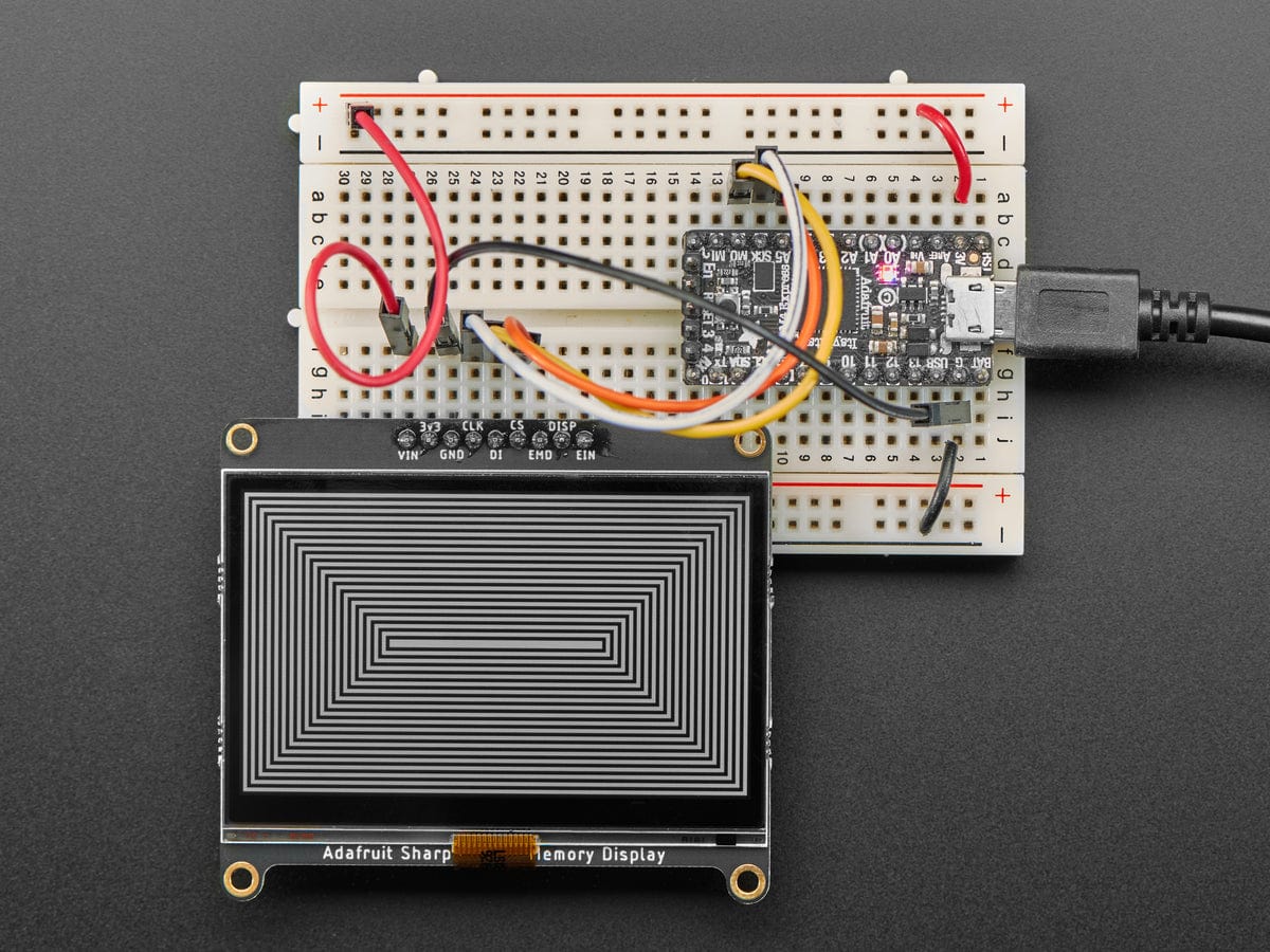 Adafruit SHARP Memory Display Breakout - 2.7" 400x240 Monochrome - The Pi Hut