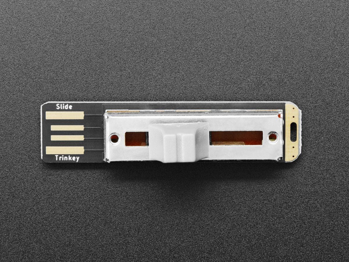 Adafruit Slider Trinkey - USB NeoPixel Slide Potentiometer - The Pi Hut