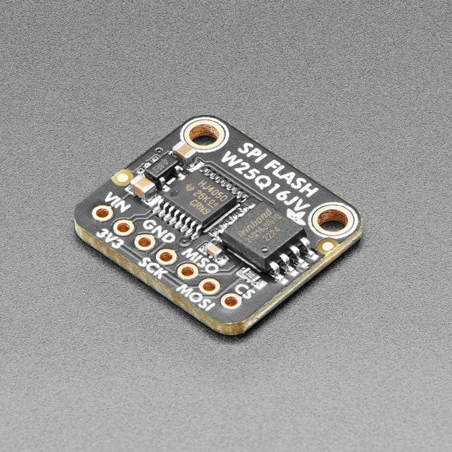 Adafruit SPI FLASH Breakout - W25Q16 - 16 Mbit / 2 MByte - The Pi Hut