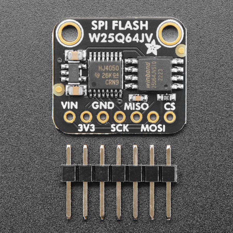 Adafruit SPI FLASH Breakout - W25Q64 - 64 MBit / 8 MByte - The Pi Hut