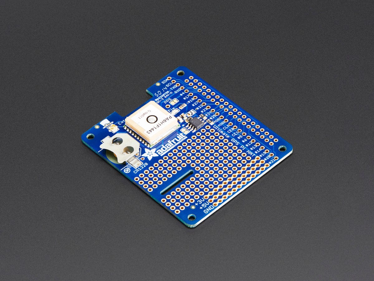 Adafruit Ultimate GPS HAT for Raspberry Pi A+/B+/Pi 2/3/Pi 4 - The Pi Hut