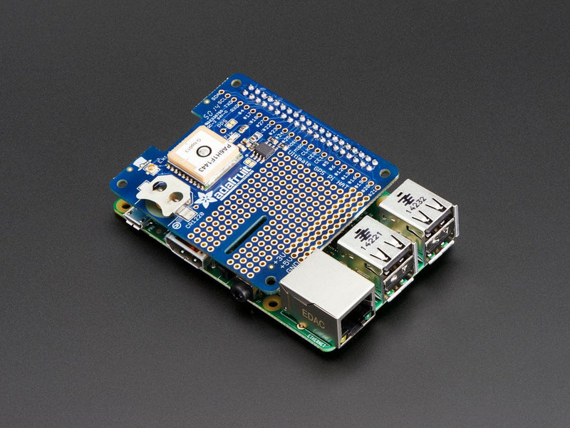 Adafruit Ultimate GPS HAT for Raspberry Pi A+/B+/Pi 2/3/Pi 4 - The Pi Hut