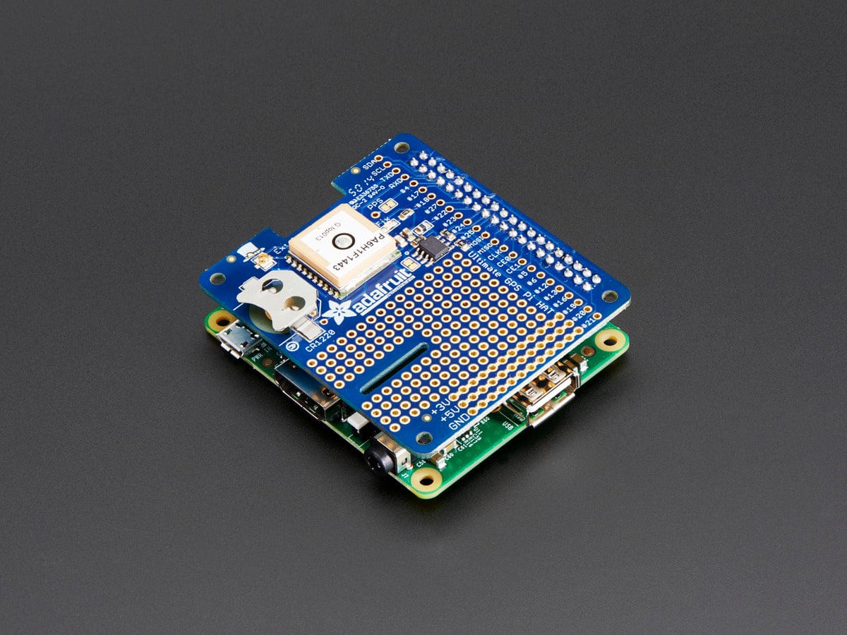 Adafruit Ultimate GPS HAT for Raspberry Pi A+/B+/Pi 2/3/Pi 4 - The Pi Hut