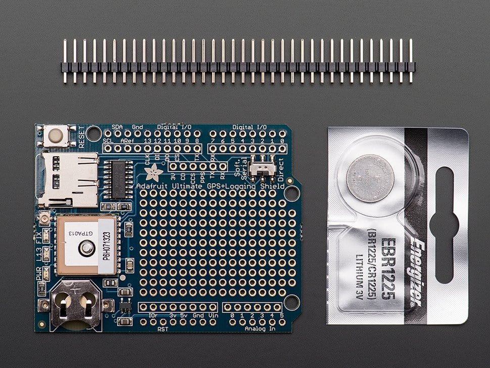 Adafruit Ultimate GPS Logger Shield - Includes GPS Module - The Pi Hut