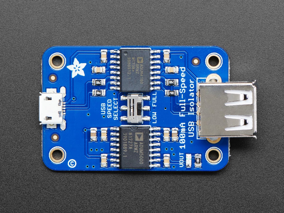 Adafruit USB Isolator - 100mA Isolated Low/Full Speed USB - The Pi Hut