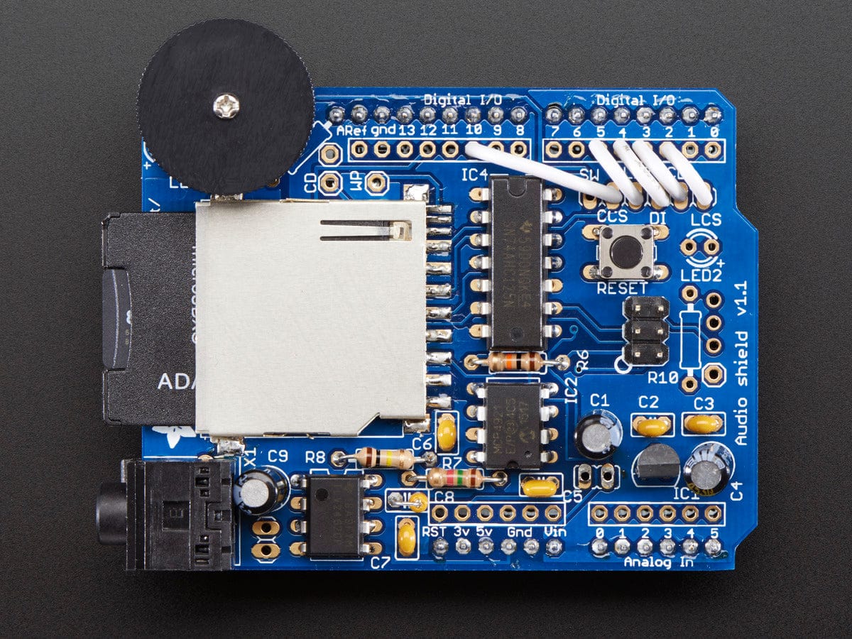 Adafruit Wave Shield for Arduino Kit - The Pi Hut
