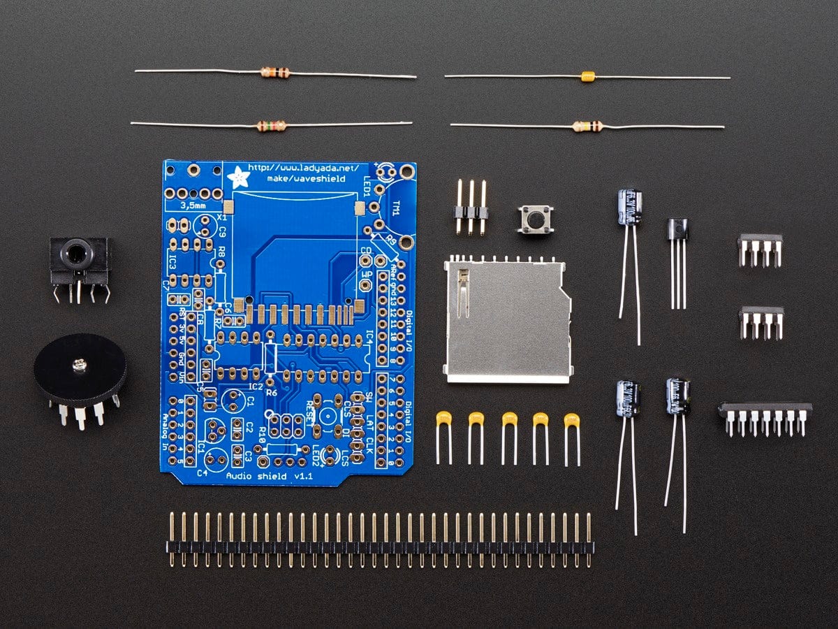 Adafruit Wave Shield for Arduino Kit - The Pi Hut