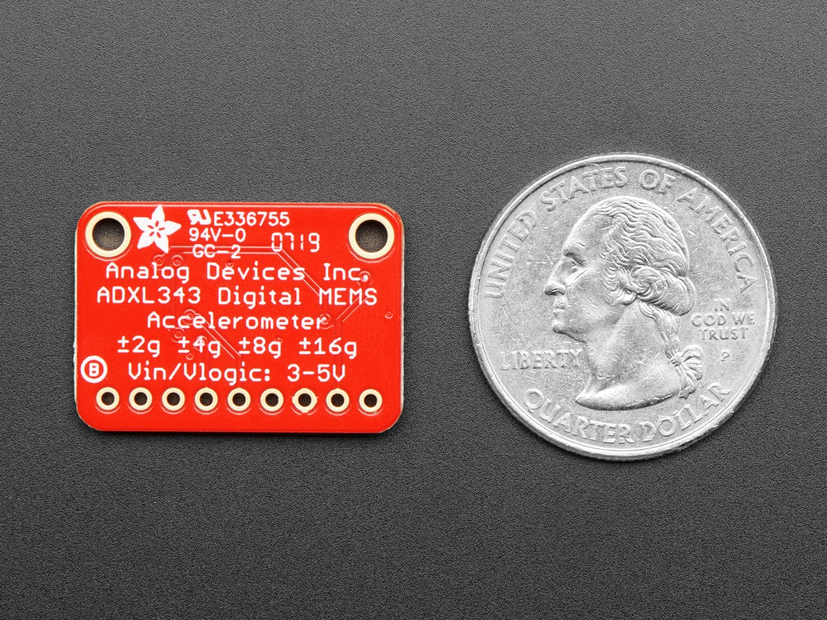 ADXL343 - Triple-Axis Accelerometer (+-2g/4g/8g/16g) w/ I2C/SPI - The Pi Hut