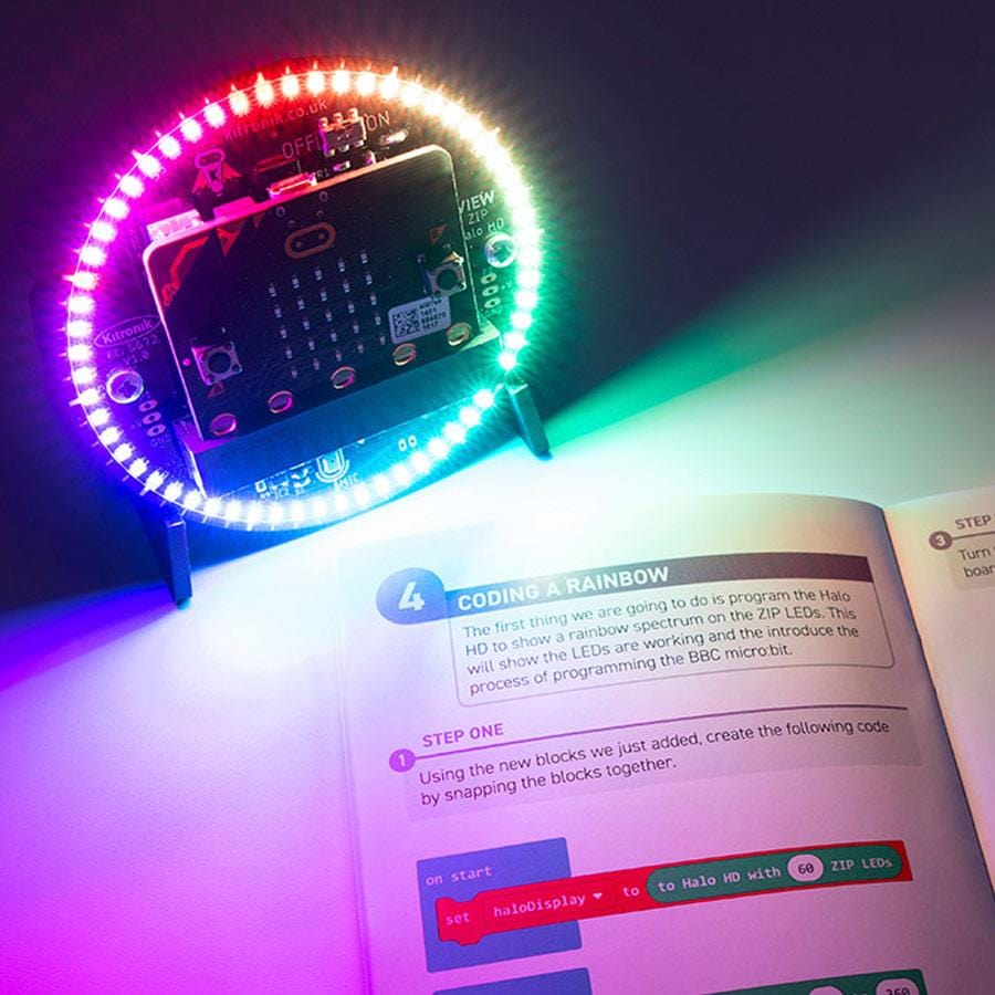 Kitronik Alarm Clock Kit with ZIP Halo HD for micro:bit - The Pi Hut