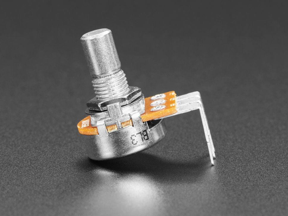 Alpha Single-Gang 16mm Right-angle PC Mount - 500K Linear (RV16AF-41-15R1-B500K-30H4) - The Pi Hut