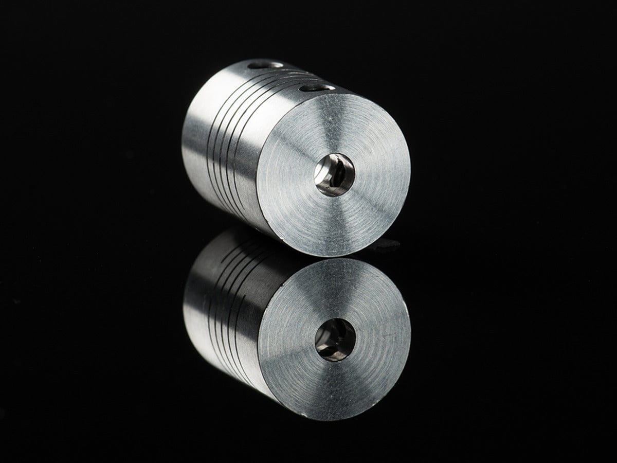 Aluminum Flex Shaft Coupler - 5mm to 10mm - The Pi Hut