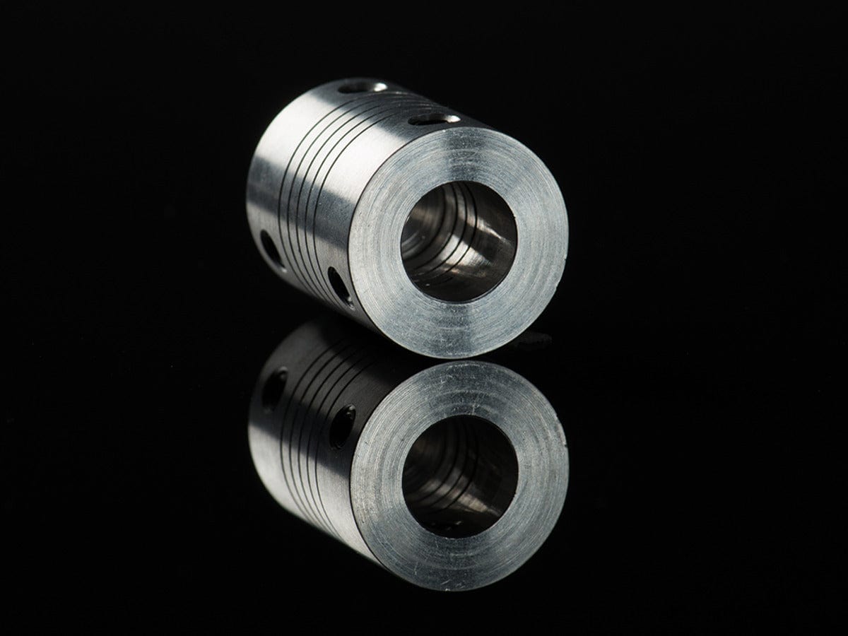 Aluminum Flex Shaft Coupler - 5mm to 10mm - The Pi Hut