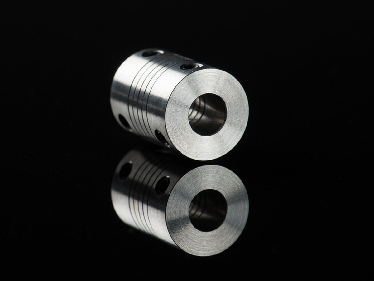 Aluminum Flex Shaft Coupler - 5mm to 8mm - The Pi Hut