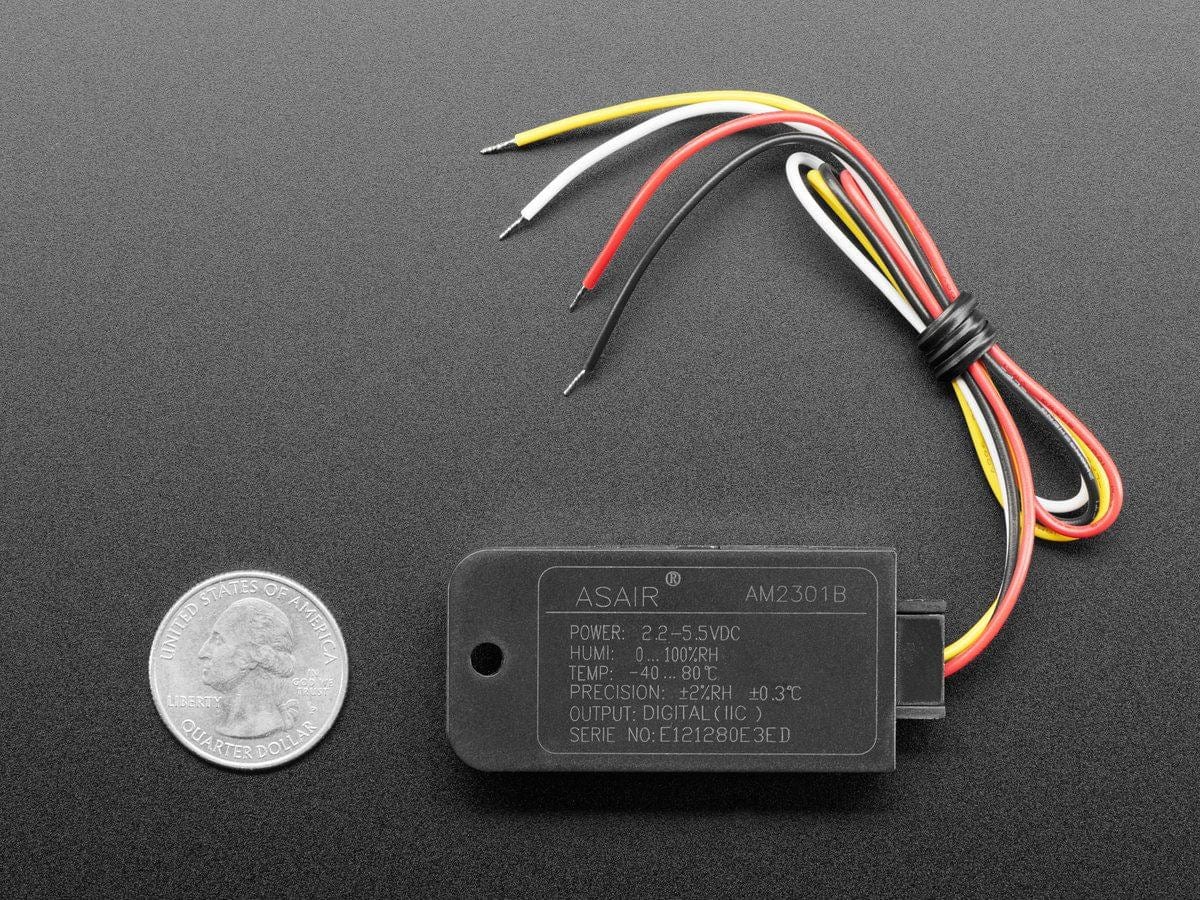 AM2301B - Wired Enclosed AHT20 - Temperature and Humidity Sensor - The Pi Hut