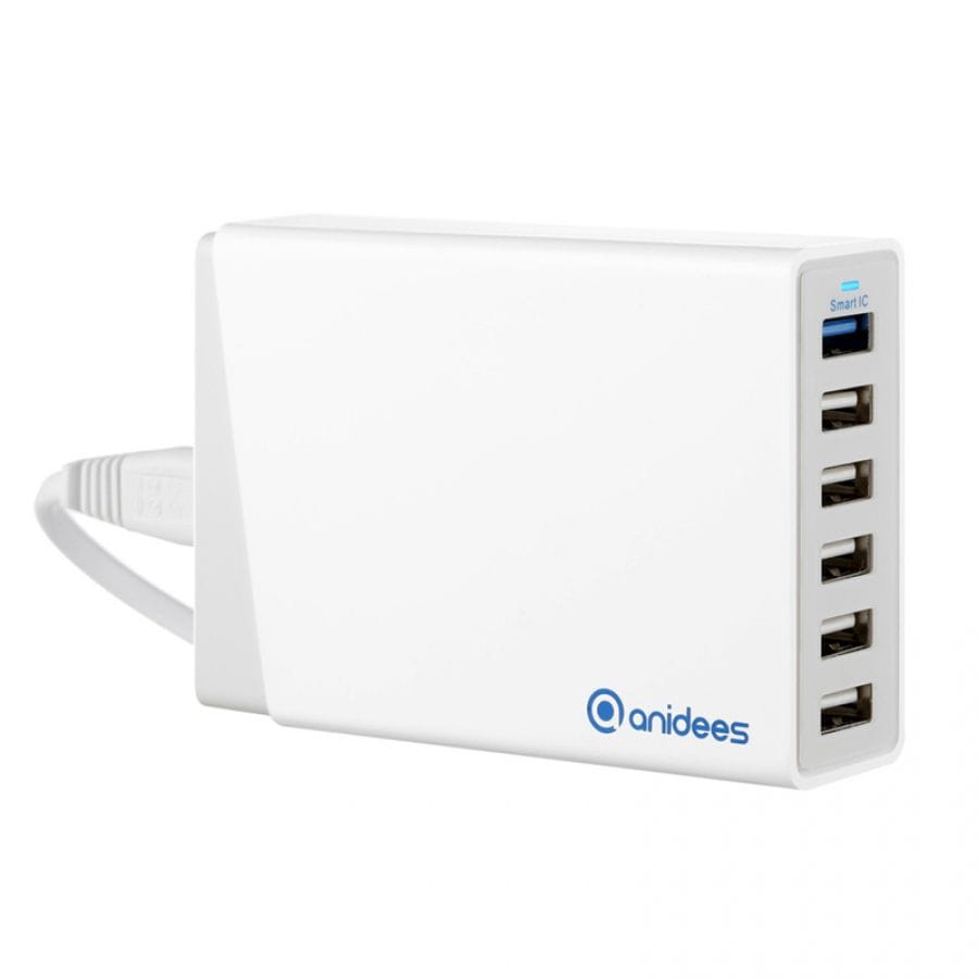 Anidées 6 Port 60W High Power USB Hub (3A/Port) [Discontinued] - The Pi Hut