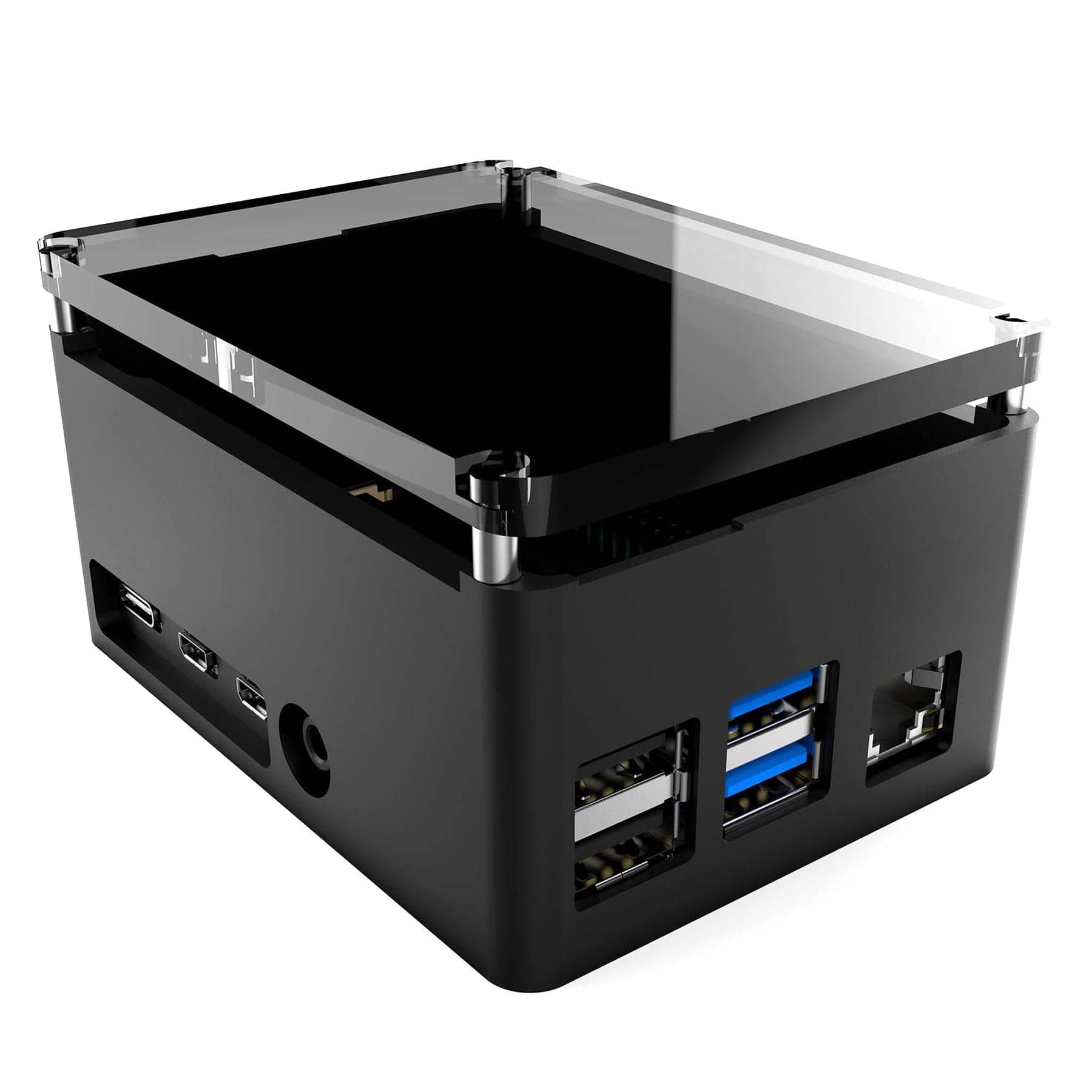 Anidees PRO Extra Tall Raspberry Pi 4 Case - Black - The Pi Hut