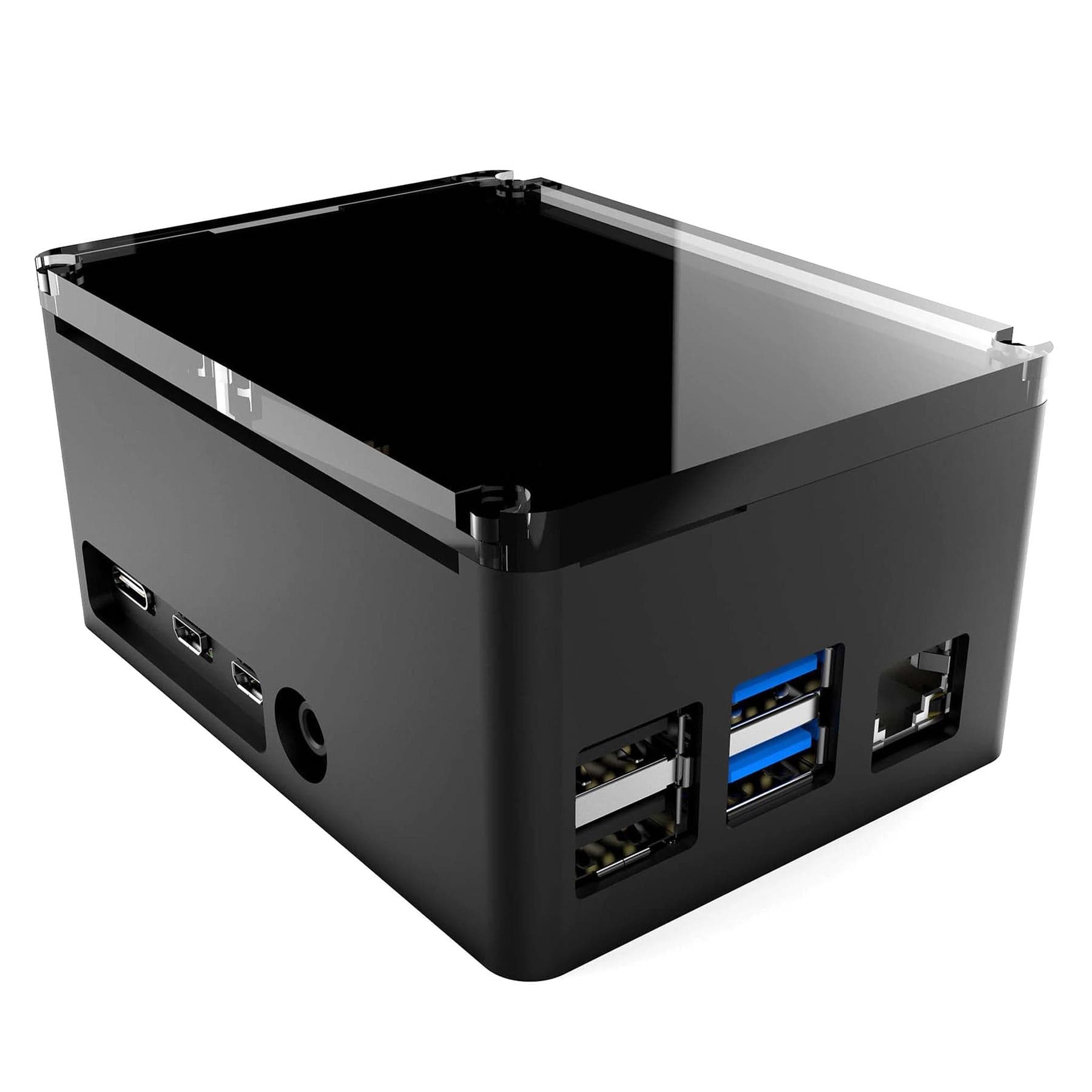 Anidees PRO Extra Tall Raspberry Pi 4 Case - Black - The Pi Hut
