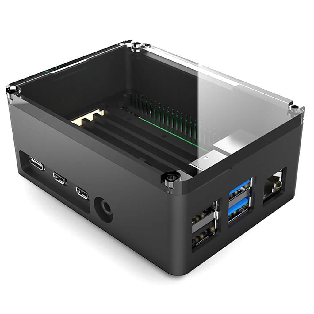 Anidees PRO Raspberry Pi 4 Case - Black - The Pi Hut