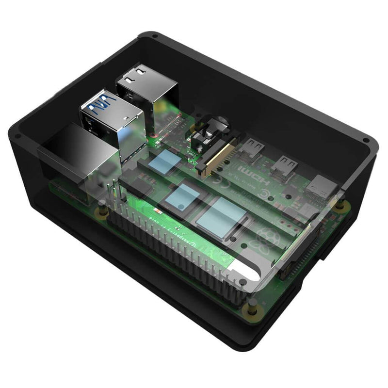 Anidees PRO Raspberry Pi 4 Case - Black - The Pi Hut